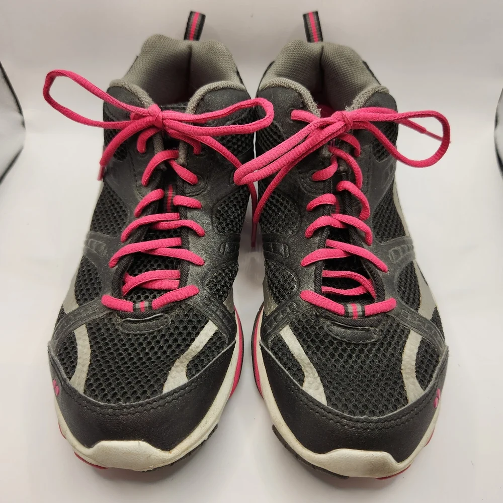 Black/Pink/White Ryka Women's Enhance 2 Sneaker Shoe Size 8.5M